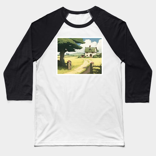 Farmhouse - Postcard Series Baseball T-Shirt by SLMGames